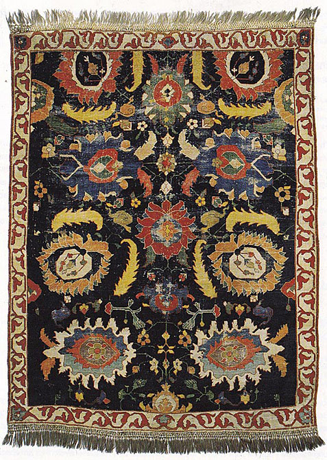 Kurdistan Teppich mit Sichelblattmuster Nordwestpersien/Kurdistan oder Kaukasus 18.Jh